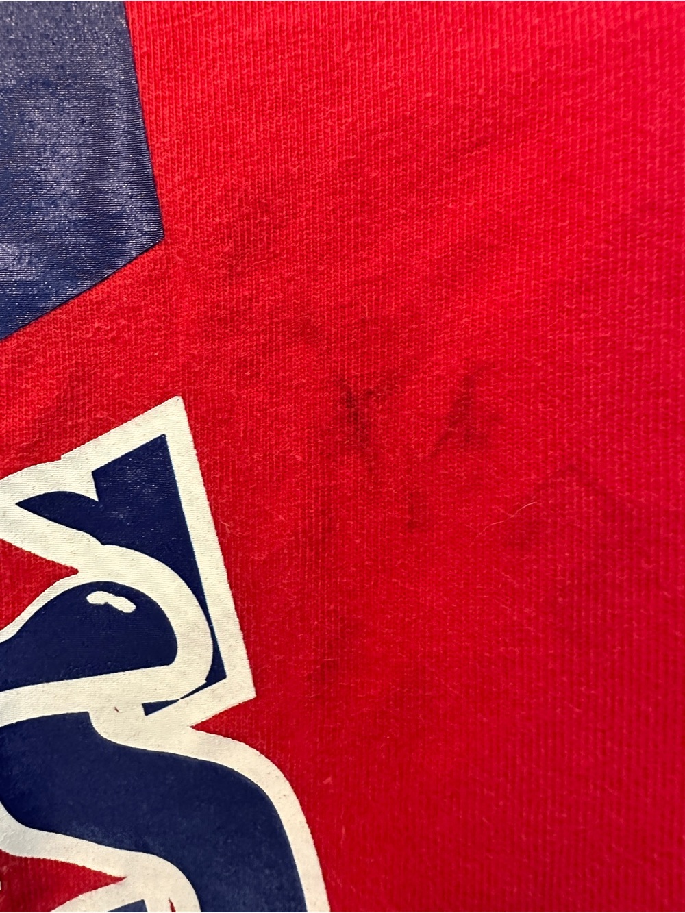 NFL Red Vintage Logo Crewneck Tee - Picture 6 of 7
